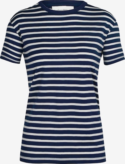 Sportiniai marškinėliai 'Granary' iš ICEBREAKER, spalva – tamsiai mėlyna / balta, Prekių apžvalga