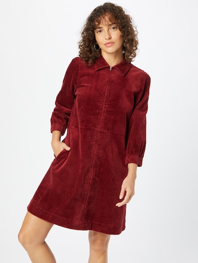 Rochie tip bluză 'Eyvor' Part Two pe roşu închis, Vizualizare model