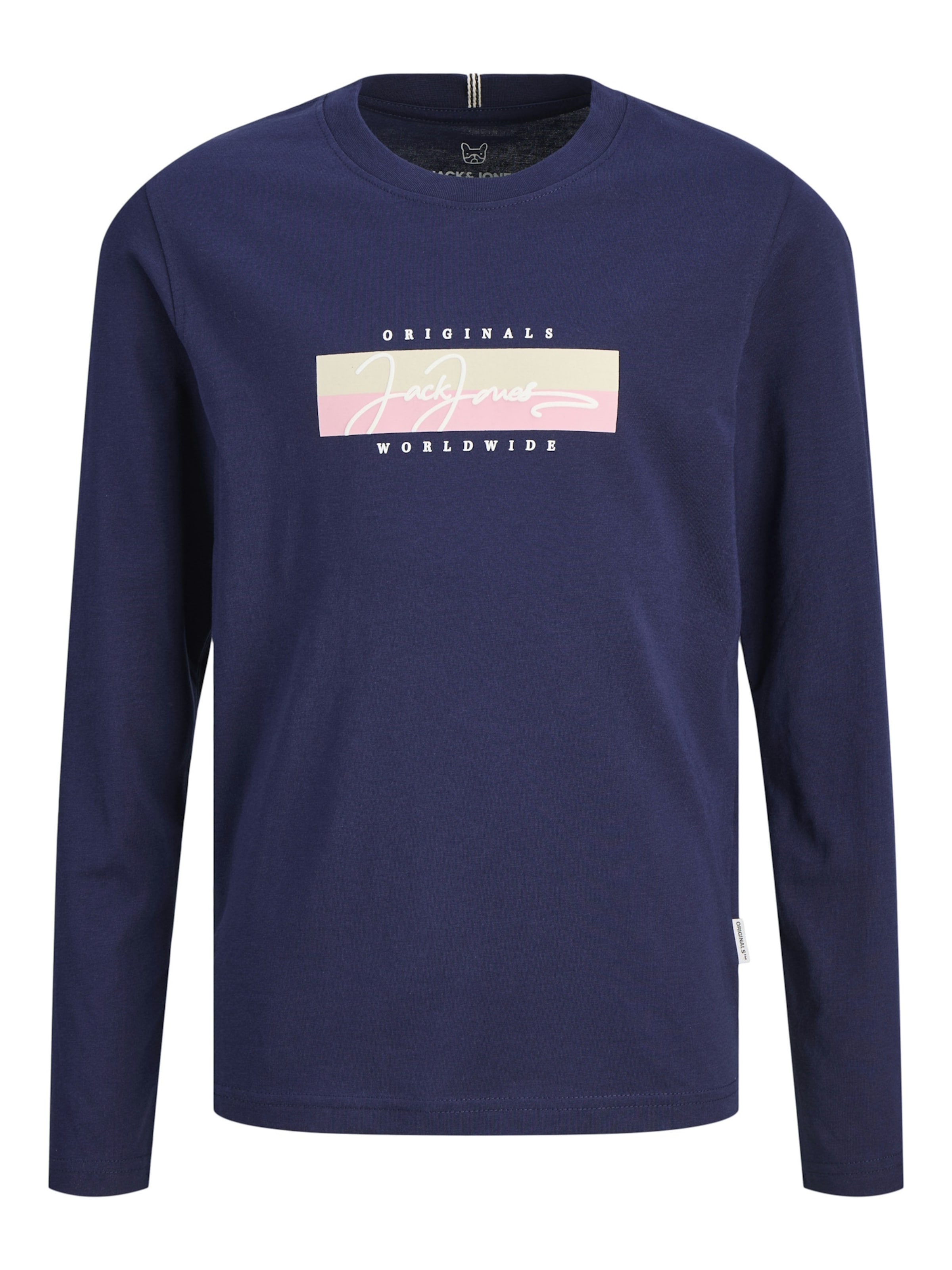 Jack & Jones Junior T-shirt 'Frederiksberg' i blå: framsida