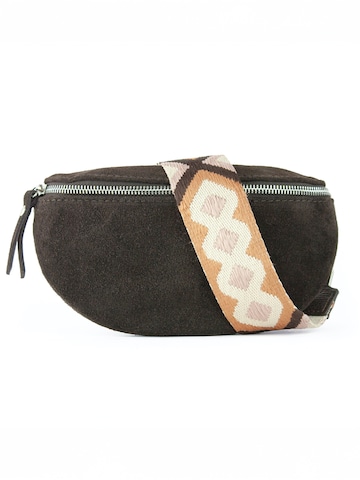 lePelou Gürteltasche 'ONDA small'‌‌‌‌‌‌‌‌ in Braun: Vorderseite