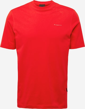 T-Shirt bugatti en rouge : devant