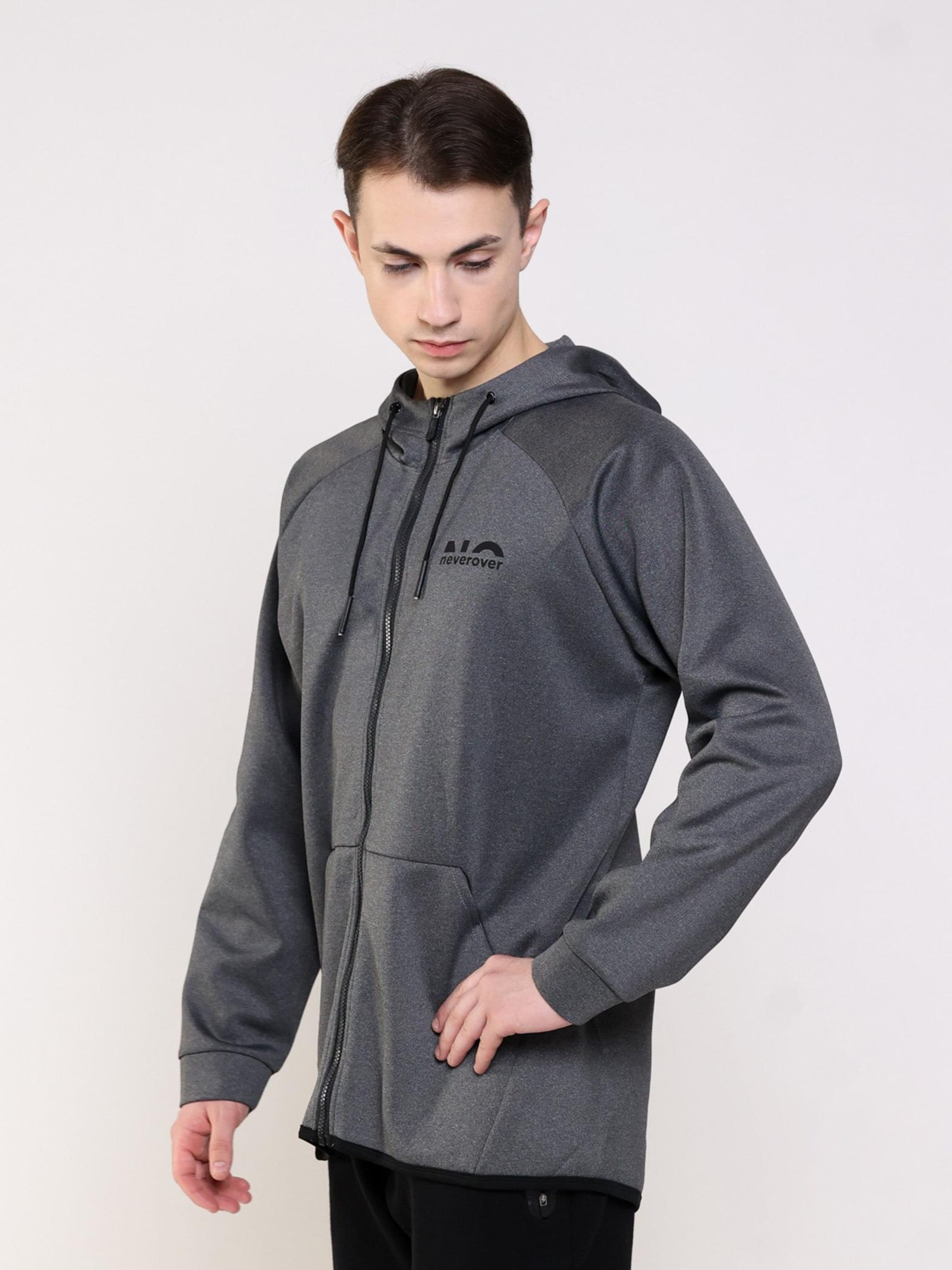 neverover Sportovní bunda 'Core Zipup Hoodie' – šedá