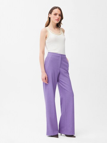 adl Wide leg Trousers in Purple