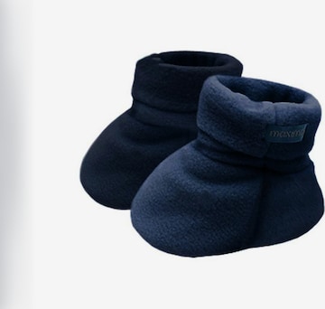 MAXIMO Newborn 'BABY-Schuhe' in Blau: Vorderseite