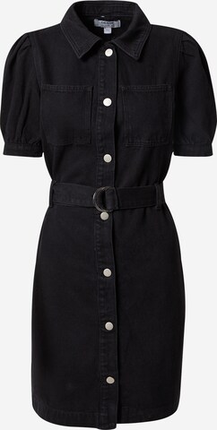 Dorothy Perkins Shirt dress in Black: front