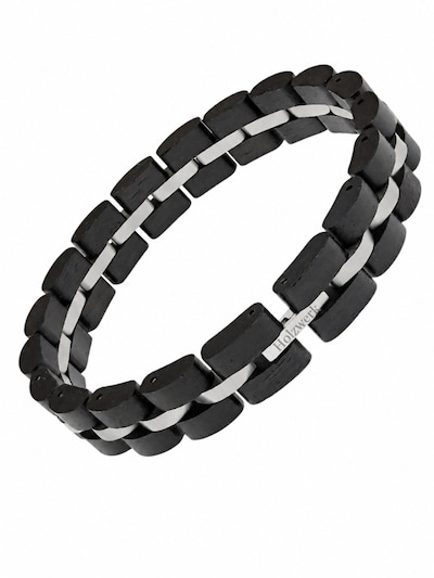 Holzwerk Armband 'STEINSEE' in 18-23 cm in schwarz, Produktansicht