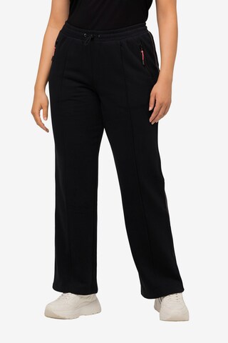 Ulla Popken Regular Pants in Black: front