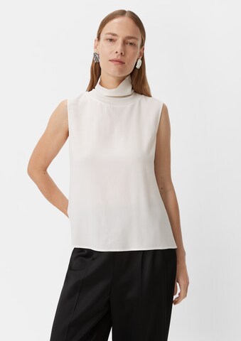 COMMA Blouse in Wit: voorkant