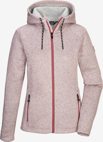 KILLTEC Fleece Jacket 'KOW 5' in Pink: front