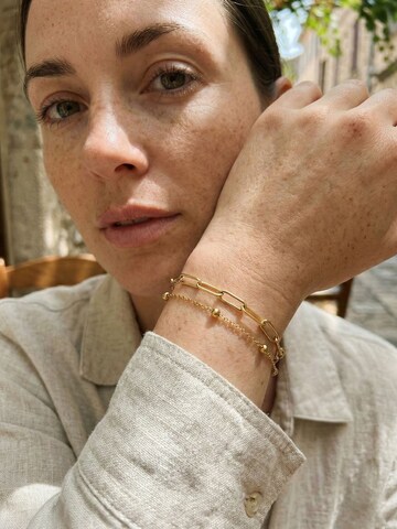 Nemomatheo Bracelet 'Metropolitan – Elegantes Doppelkettenarmband' in Gold: front