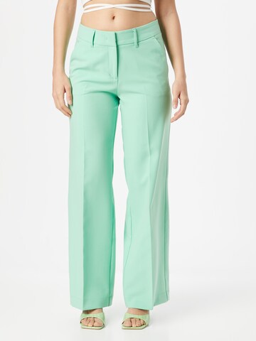 Wide Leg Pantalon à plis Summum en vert : devant