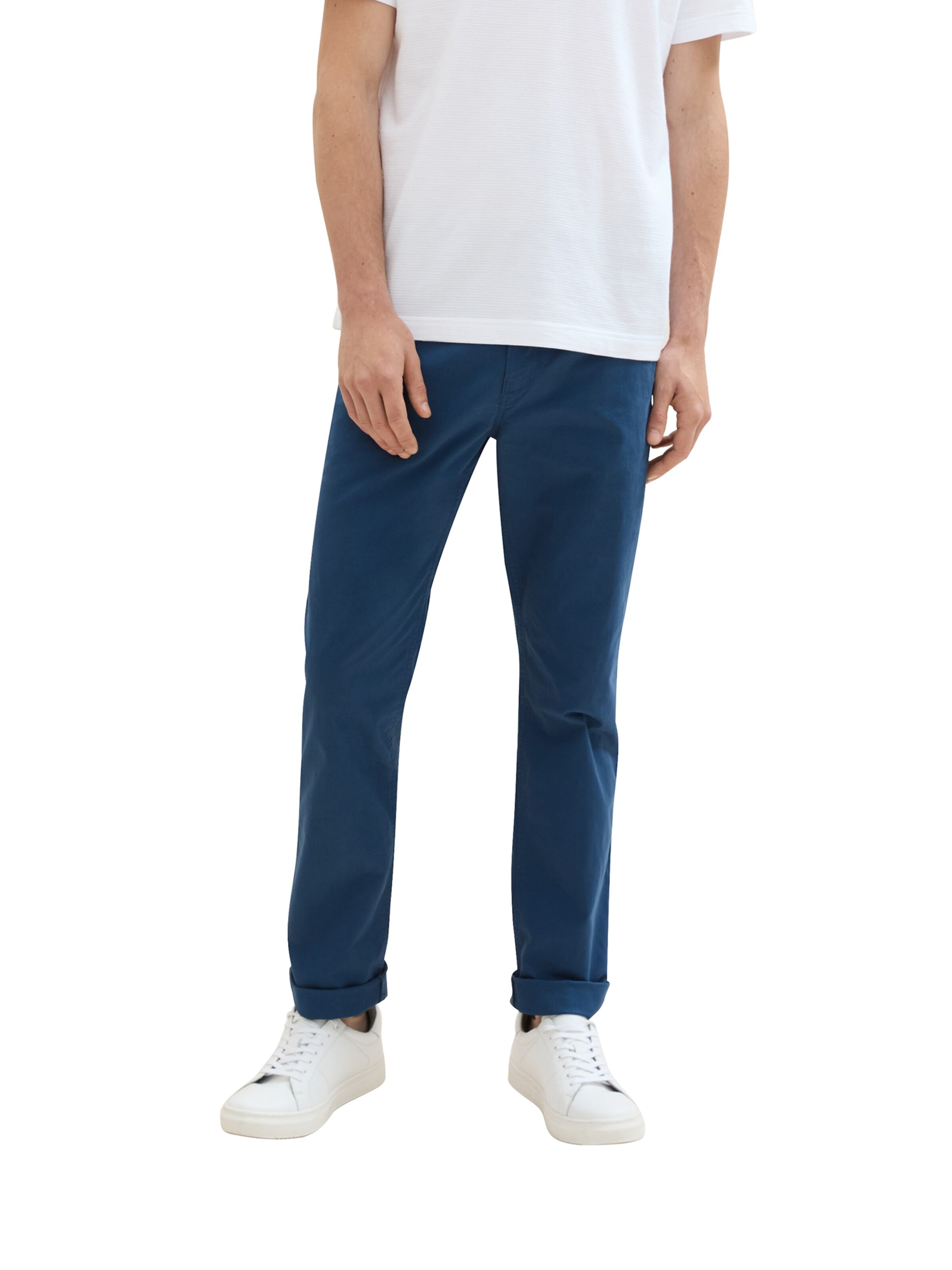regular Pantaloni chino di TOM TAILOR in blu: frontale
