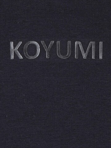 Koyumi Sweatshirt 'Oversize Hoodie mit hohem Kragen – Schwerer 3-Faden Stoff - Break your Neck' in Blue