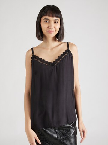 Lollys Laundry - Top 'Viane' en negro: frente