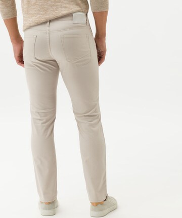 BRAX Slim fit Chino Pants 'Chuck' in Beige: back