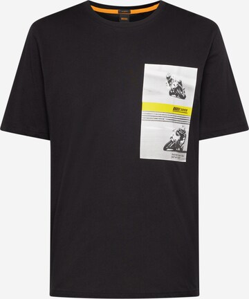 BOSS Koszulka 'Motor' w kolorze czarny: przód