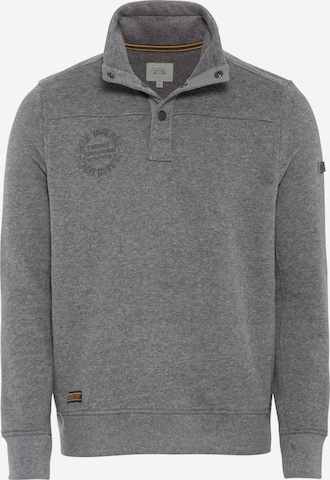 CAMEL ACTIVE Sweatshirt mit Stehkragen in Grau: front