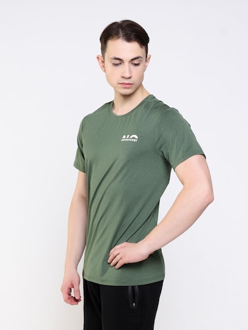 neverover - Camiseta funcional 'Men's Essential Elastic T-shirt' en verde