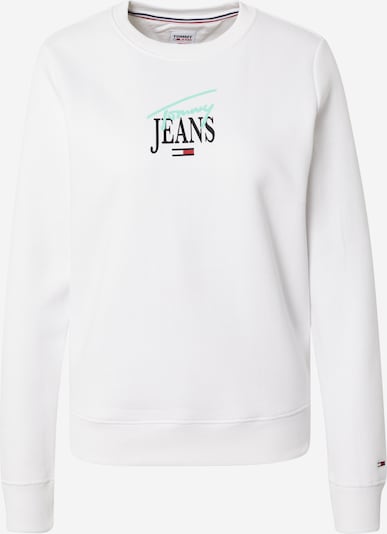 Tommy Jeans Sweatshirt in de kleur Turquoise / Rood / Zwart / Wit, Productweergave