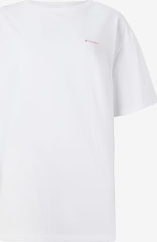 balta COLUMBIA Sportiniai marškinėliai 'Rolling Bend™': priekis