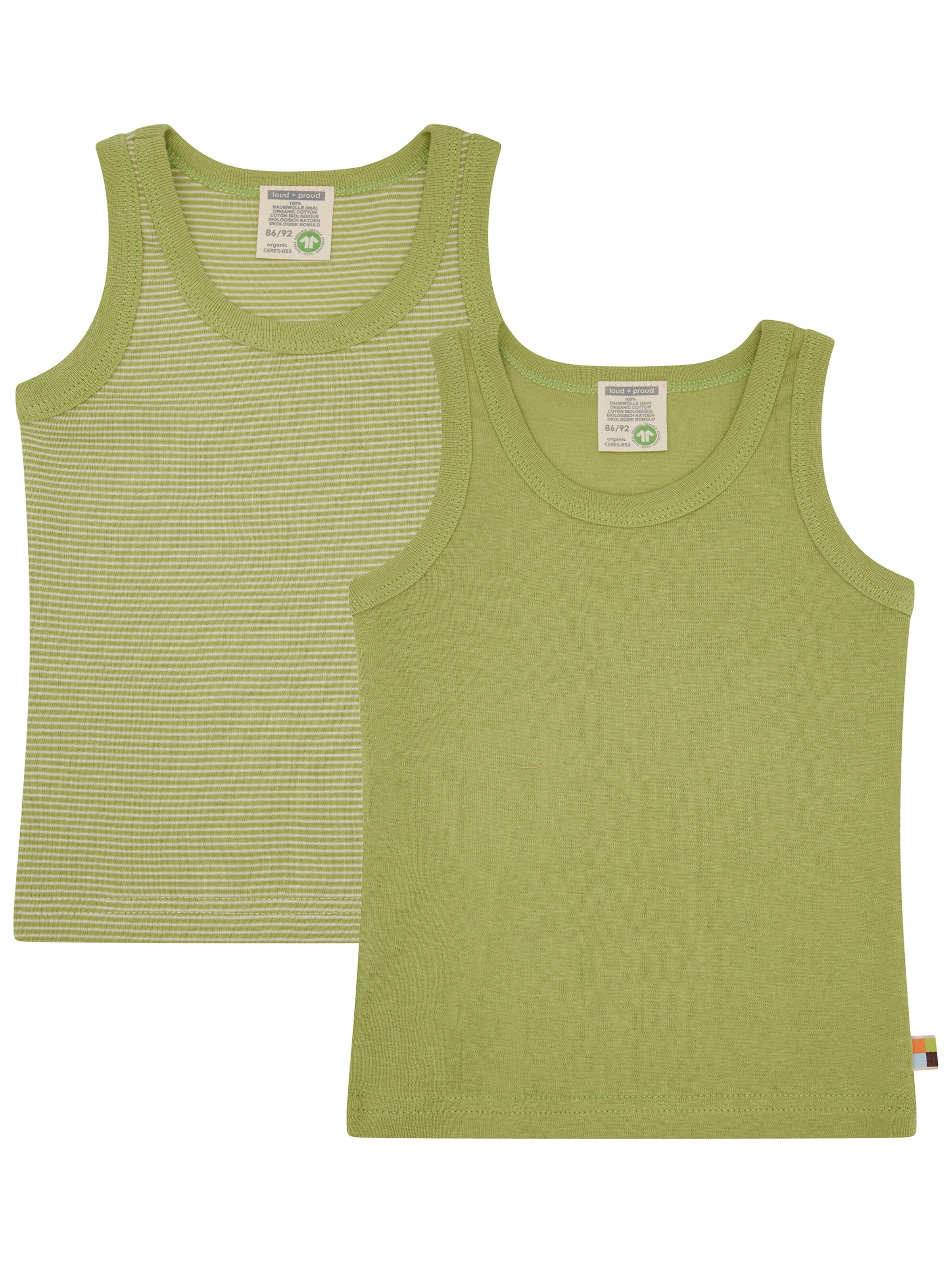 loud + proud Undershirt in Green: front