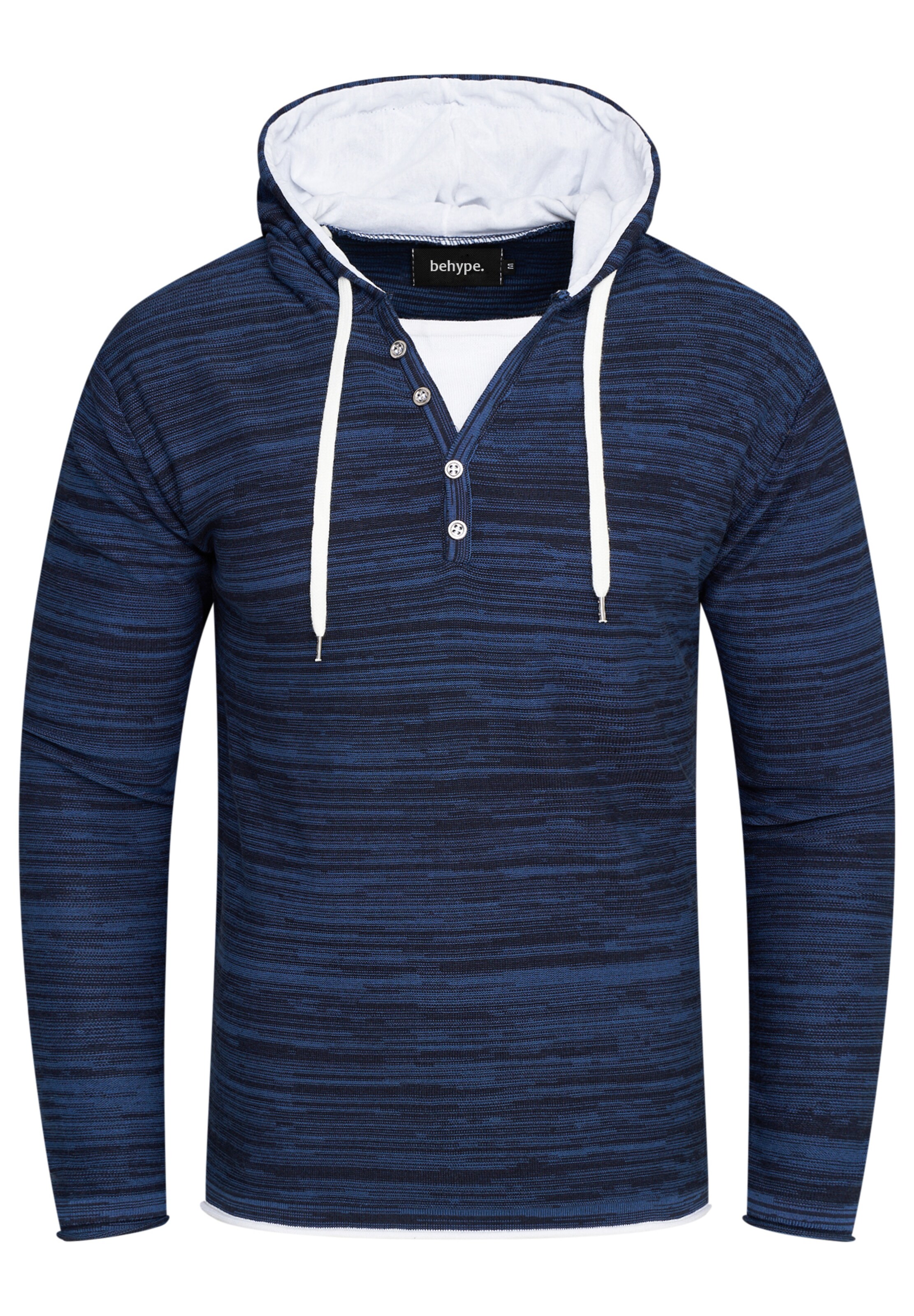 behype Sweatshirt 'JOSHA' in Blue: front