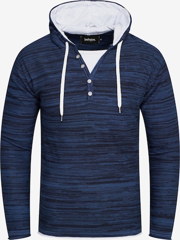 behype Sweatshirt 'JOSHA' in Blue: front