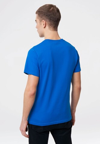 LOGOSHIRT Shirt 'Captain America' in Blauw