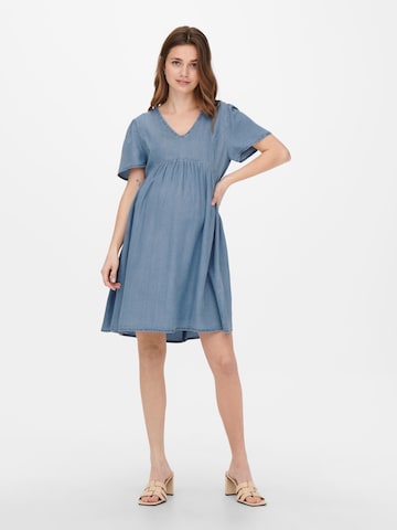 Only Maternity Kleid in Blau