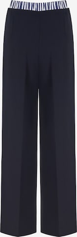 NOCTURNE Štandardný strih Plisované nohavice - Modrá