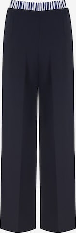 NOCTURNE Regular Pleat-front trousers in Blue