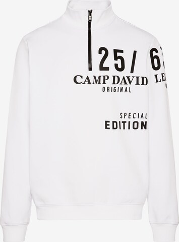 CAMP DAVID Sweatshirt in Weiß: predná strana