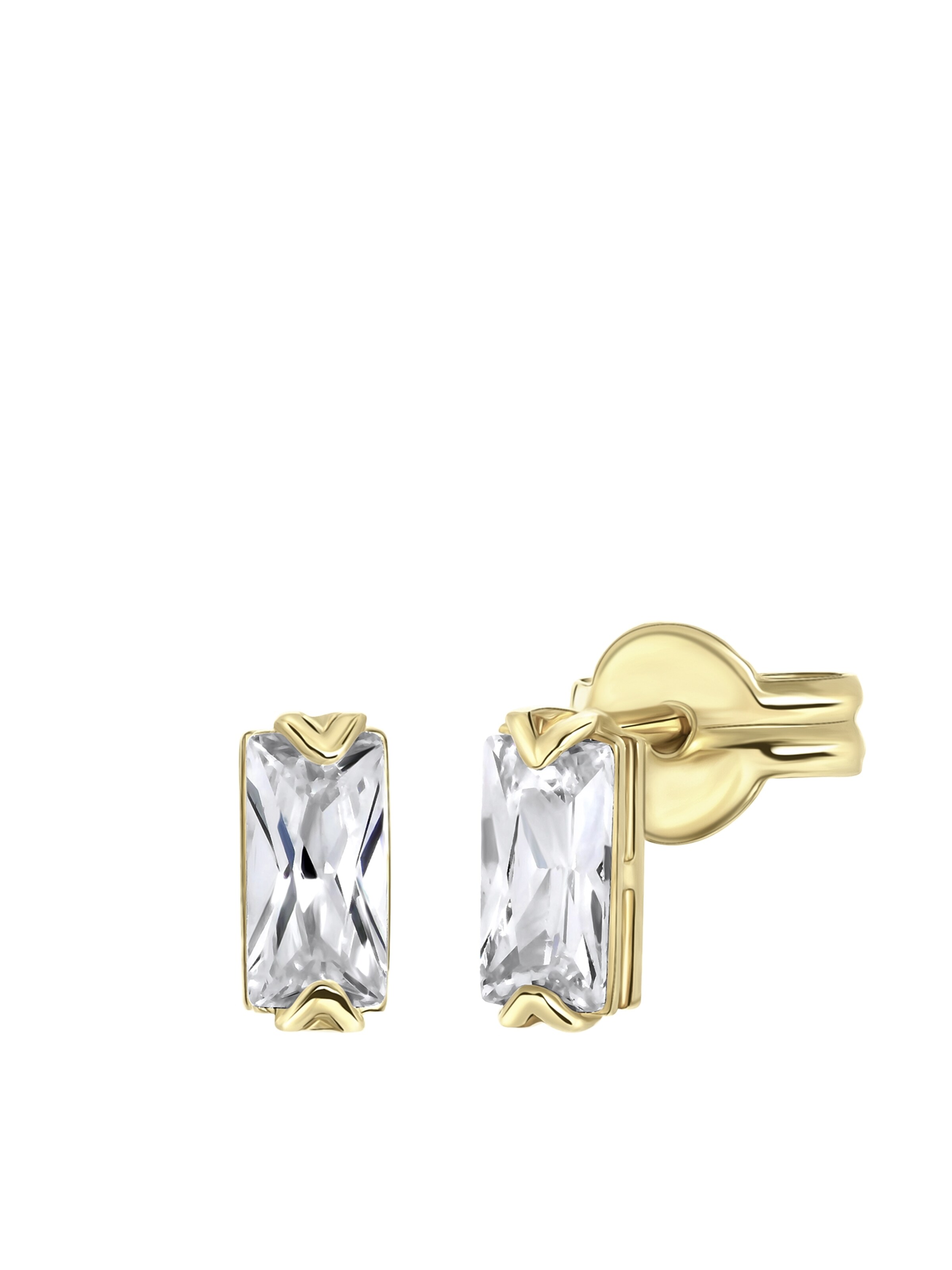 Boucles d'oreilles 'Klassisch' Lucardi en or : devant