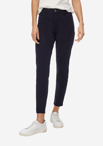 s.Oliver Slimfit Broek in Blauw: voorkant