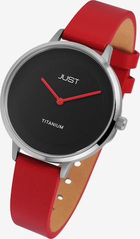 JUST Analog Watch 'Liena, 5 ATM' in Red: front