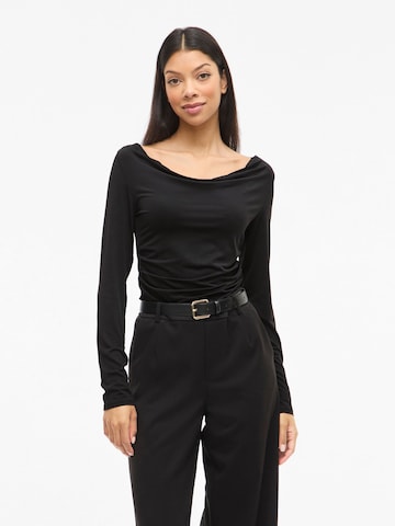 VILA Shirt 'VIKana' in Zwart: voorkant