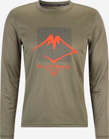 ASICS Performance shirt 'Fujitrail' in Green: front