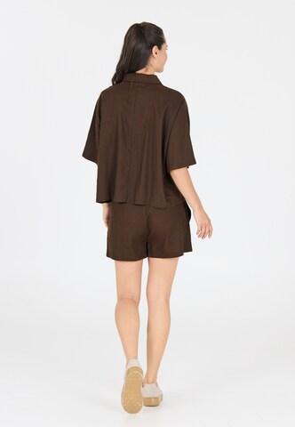 Athlecia Bluse 'Resort' in Braun