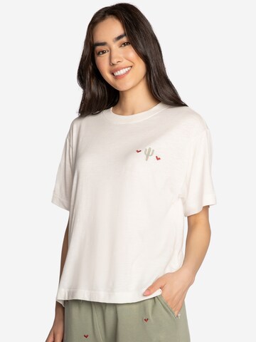 PJ Salvage Shirt ' Wild Lands ' in Wit: voorkant