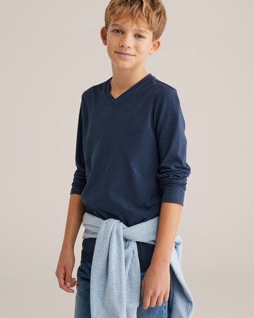 WE Fashion Shirt in Blue: front