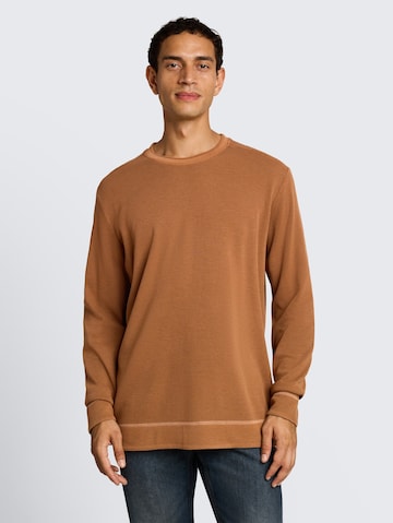 T-Shirt TOM TAILOR en marron : devant