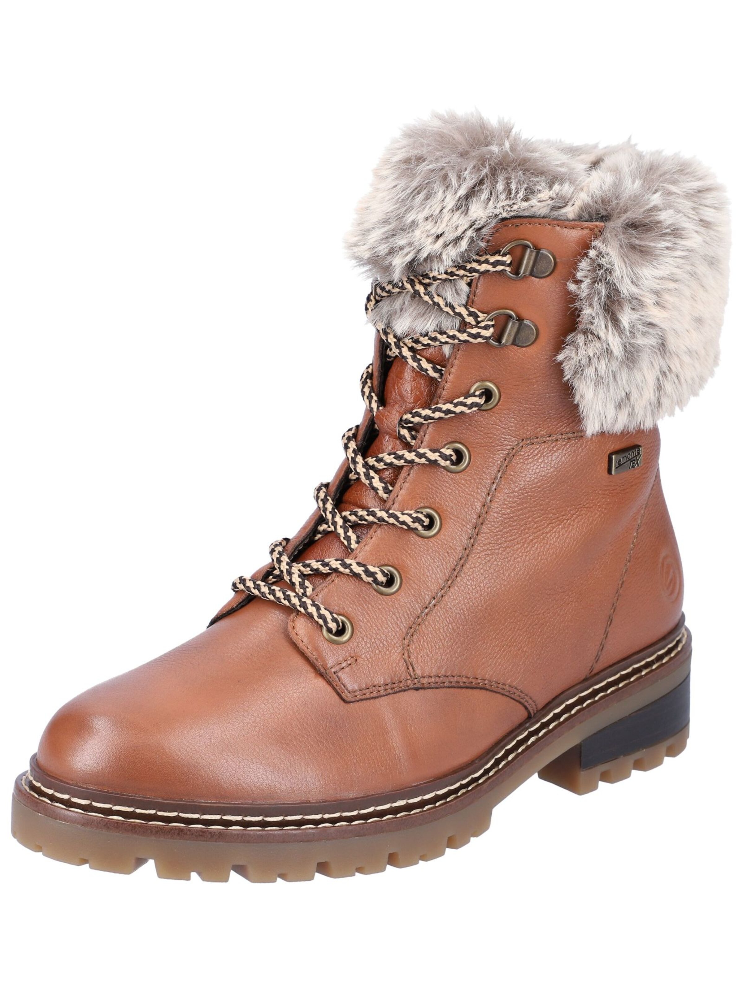 REMONTE Schnürstiefelette in Braun: Vorderseite