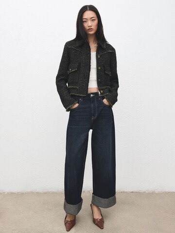 MANGO Övergångsjacka 'Chaketi' i grön