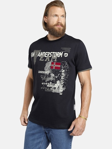 Jan Vanderstorm Shirt 'Sölve' in Blauw: voorkant