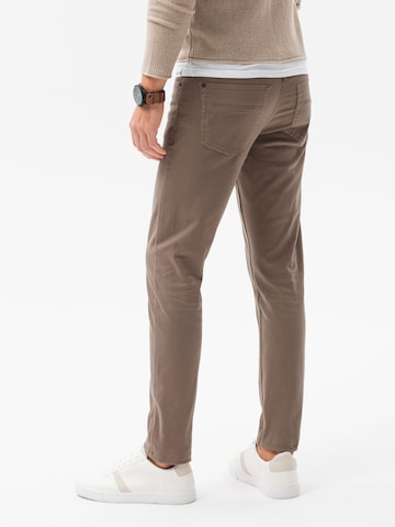 Regular Pantalon chino 'P1059' Ombre en marron