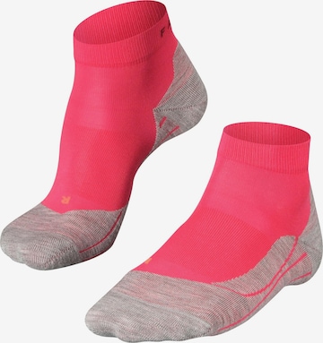FALKE Athletic Socks 'RU4 Endurance Short' in Pink: front