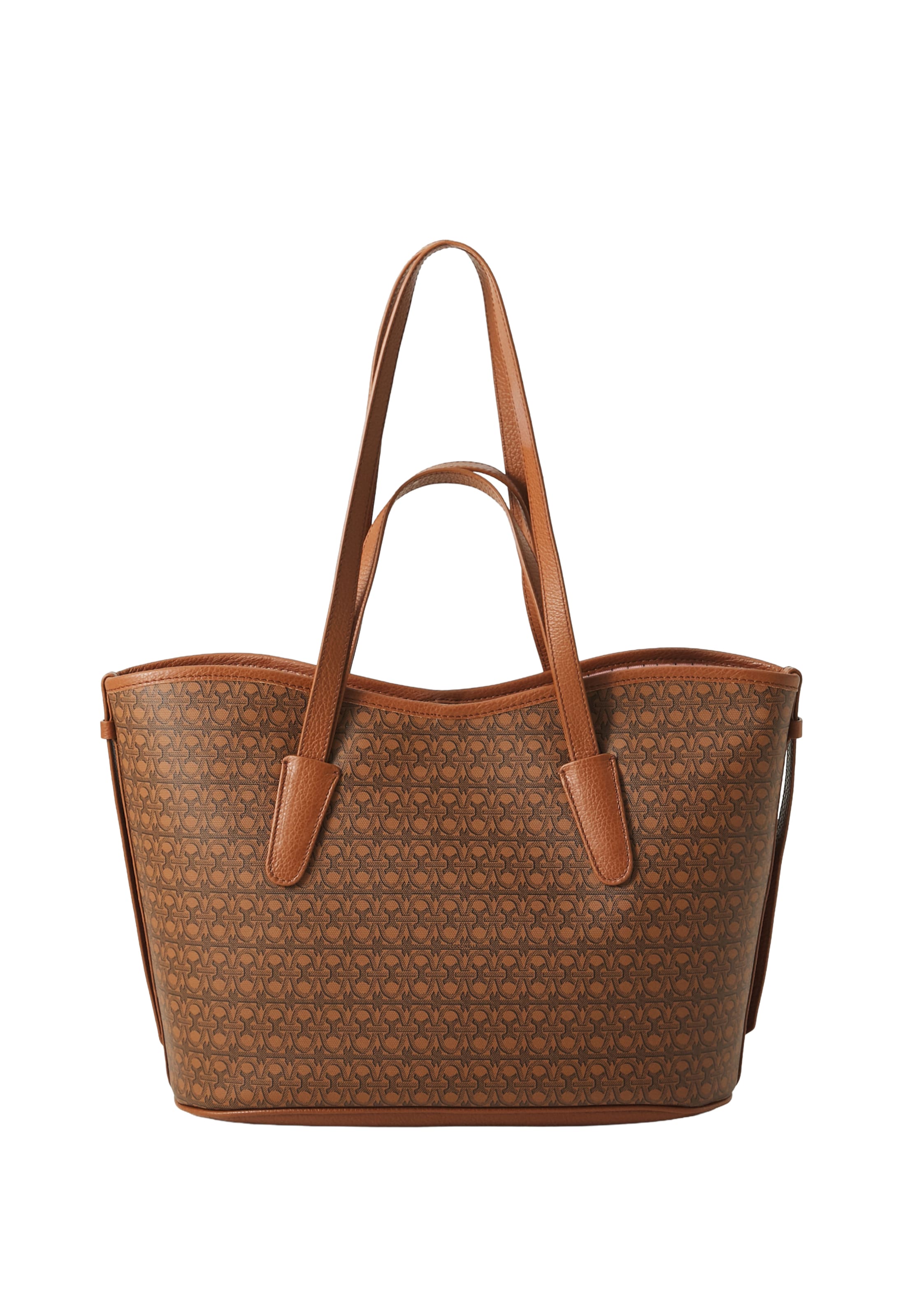 Cabas 'NEW NEVER WIT.' Coccinelle en marron : devant