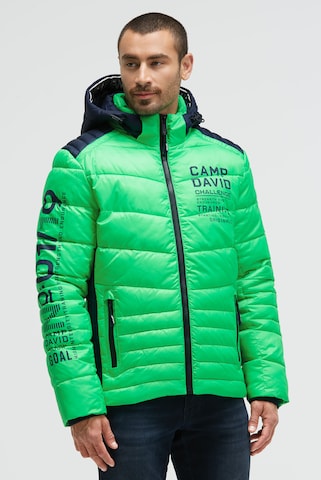 CAMP DAVID Winter Jacket in Blue: front
