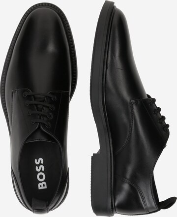 Pantofi cu șireturi 'Larry_Derb' de la BOSS Black pe negru