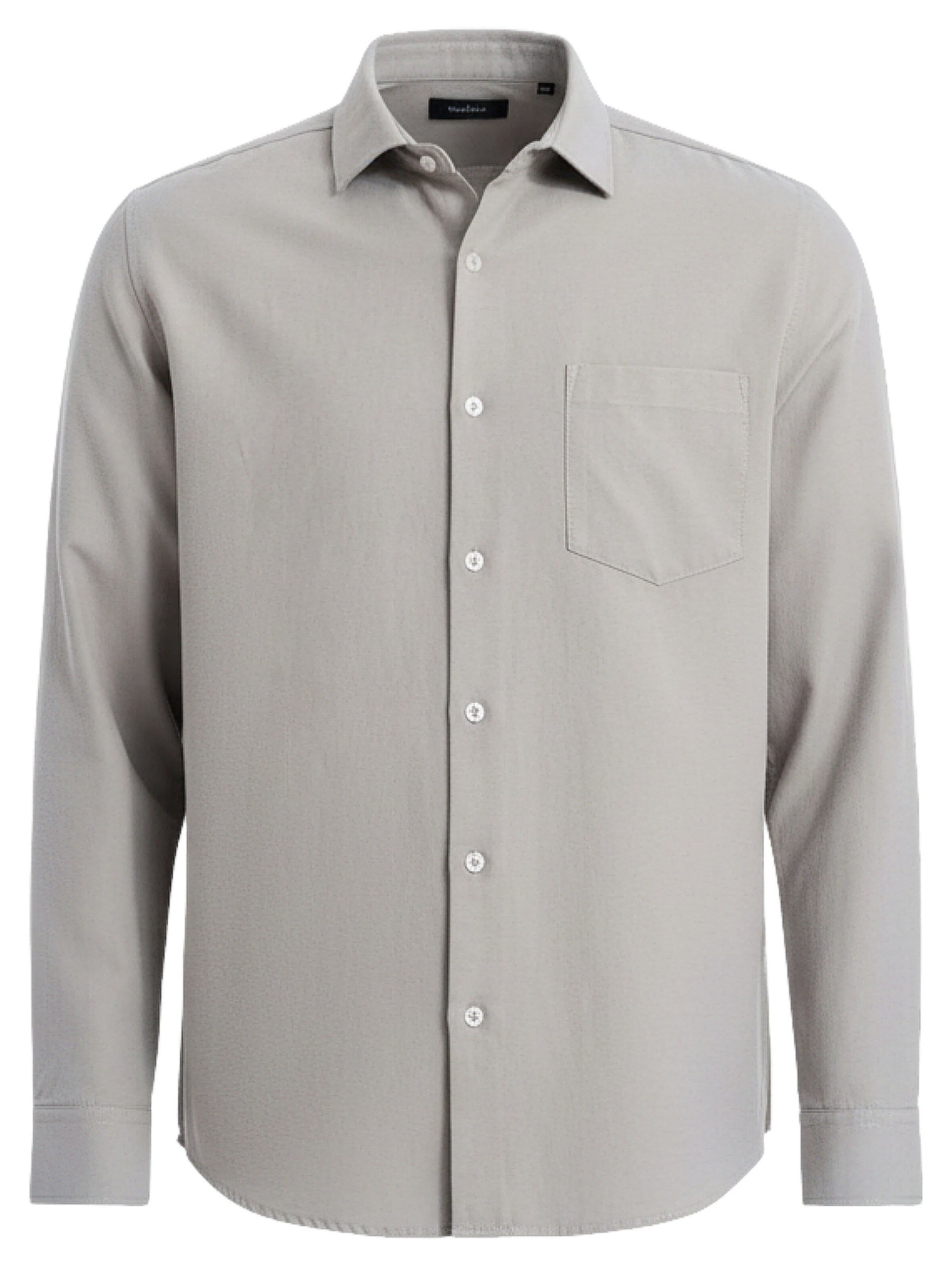 Ombre Regular Fit Hemd in Grau: Vorderseite